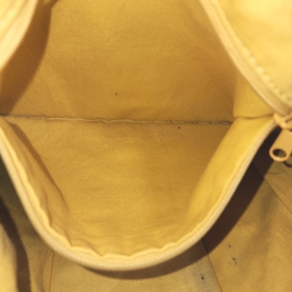 Vintage Fossil Key-Per PVC Coated Orange Canvas Crossbody Bag 11"X10.5" - Picture 7 of 10